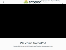 Tablet Screenshot of ecopod.com.au